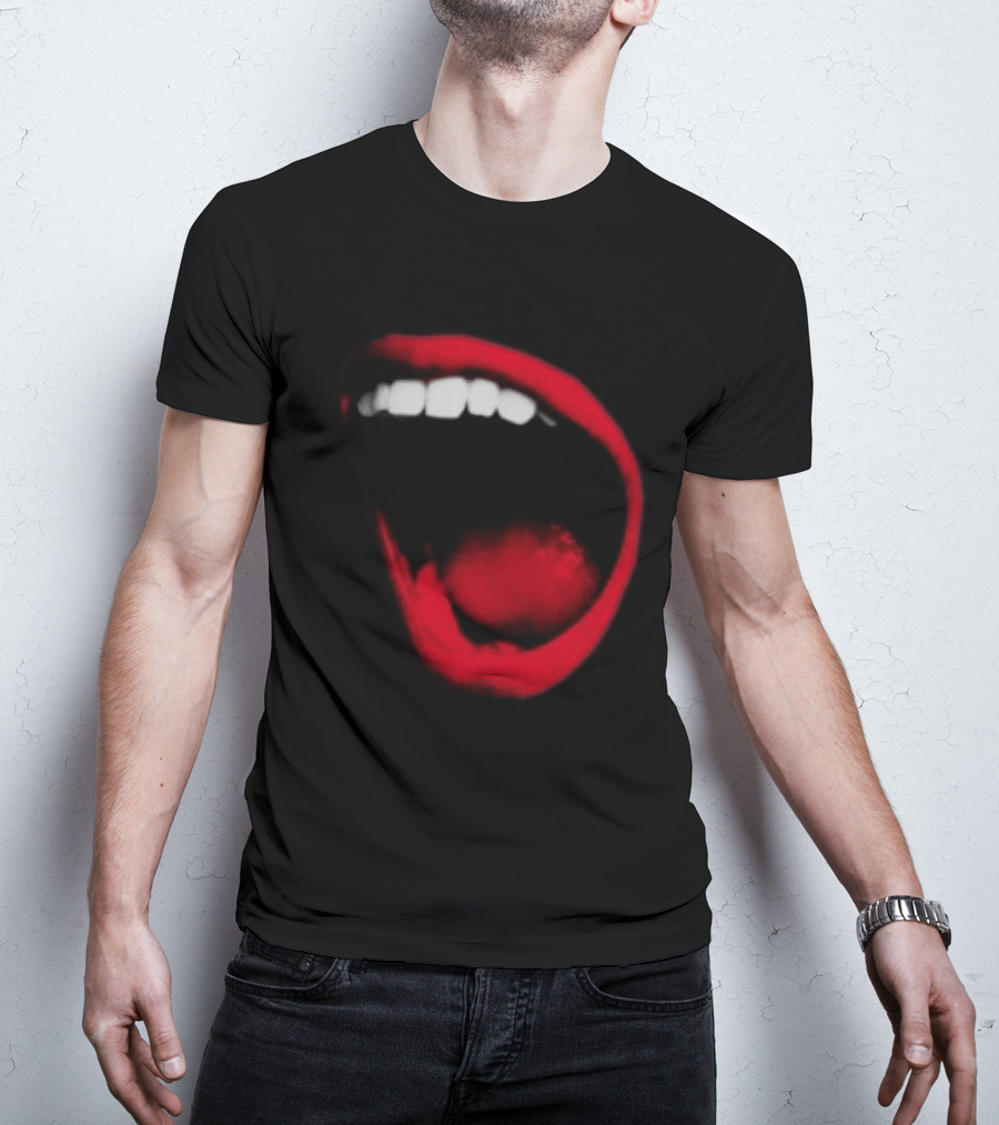Benjamin Ingrosso Store Mouth European Tour Red Lips Open Mouth Image T-Shirt