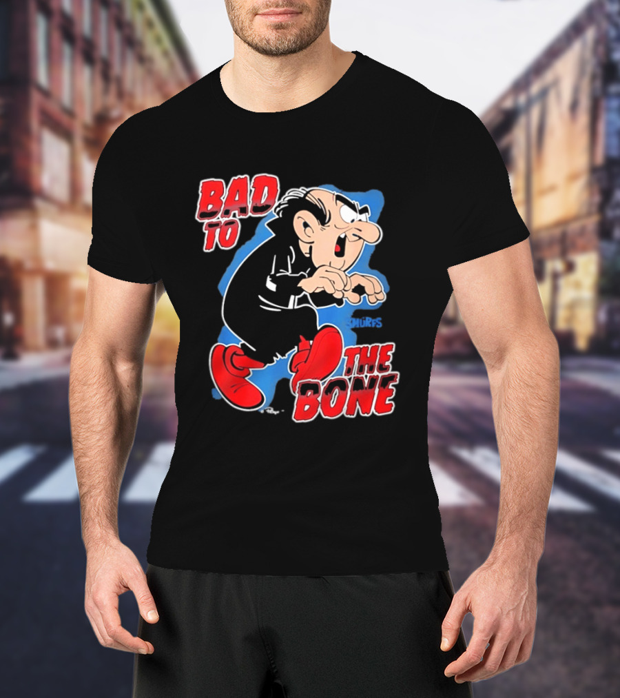 Gargamel Bad To The Bone Smurfs Cartoon Villain T-Shirt