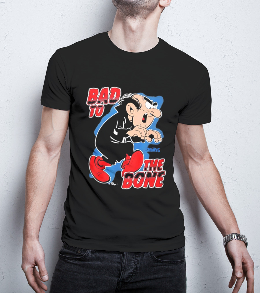 Gargamel Bad To The Bone Smurfs Cartoon Villain T-Shirt
