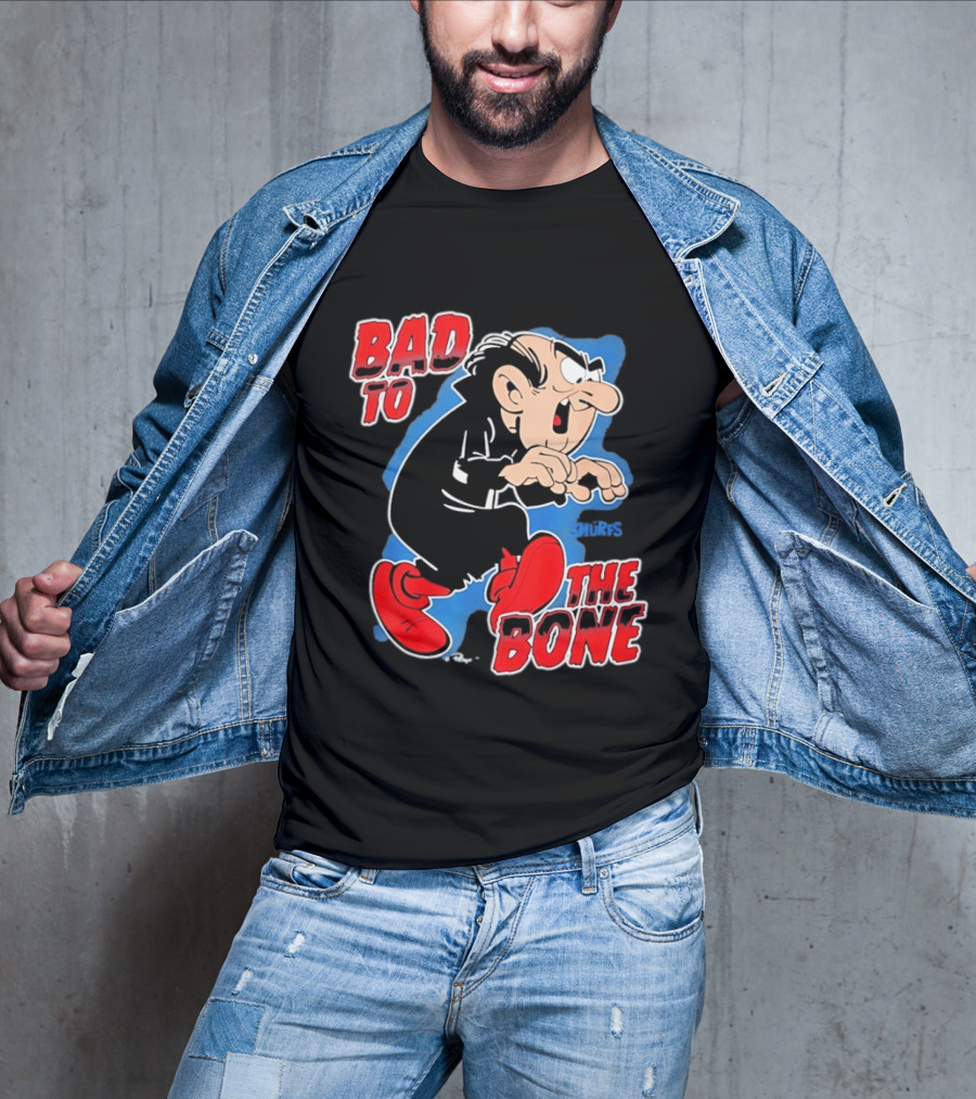 Gargamel Bad To The Bone Smurfs Cartoon Villain T-Shirt
