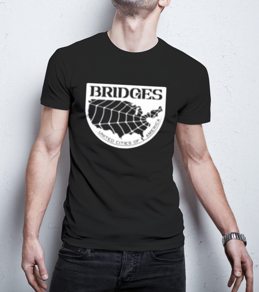 Brain Dead X Death Stranding Bridges United Cities Of America T-Shirt
