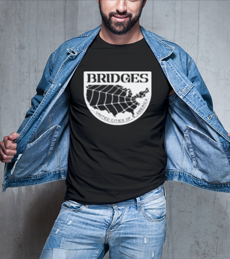 Brain Dead X Death Stranding Bridges United Cities Of America T-Shirt