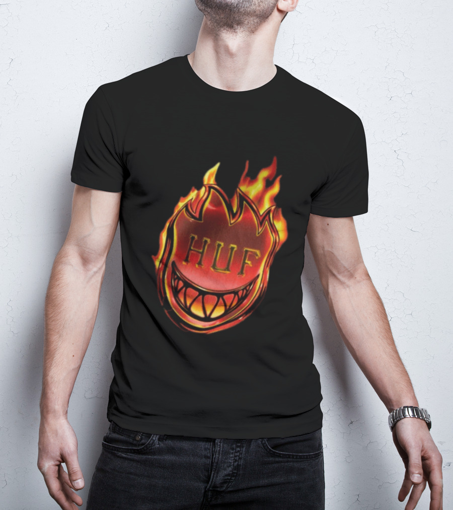 Huf X Spitfire Flame Galaxies Collaboration With Iconic Smiling T-Shirt