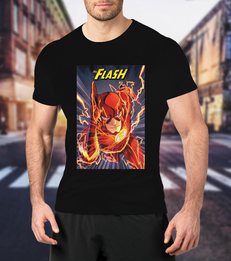 The Flash DC Comics Superhero Lightning Speedburst T-Shirt