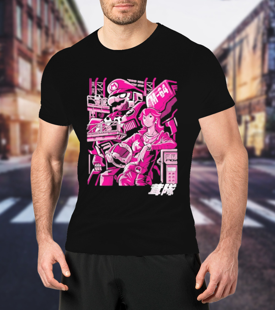Turtle Destroyer M 64 Japanese Manga Style Mario Kart T-Shirt