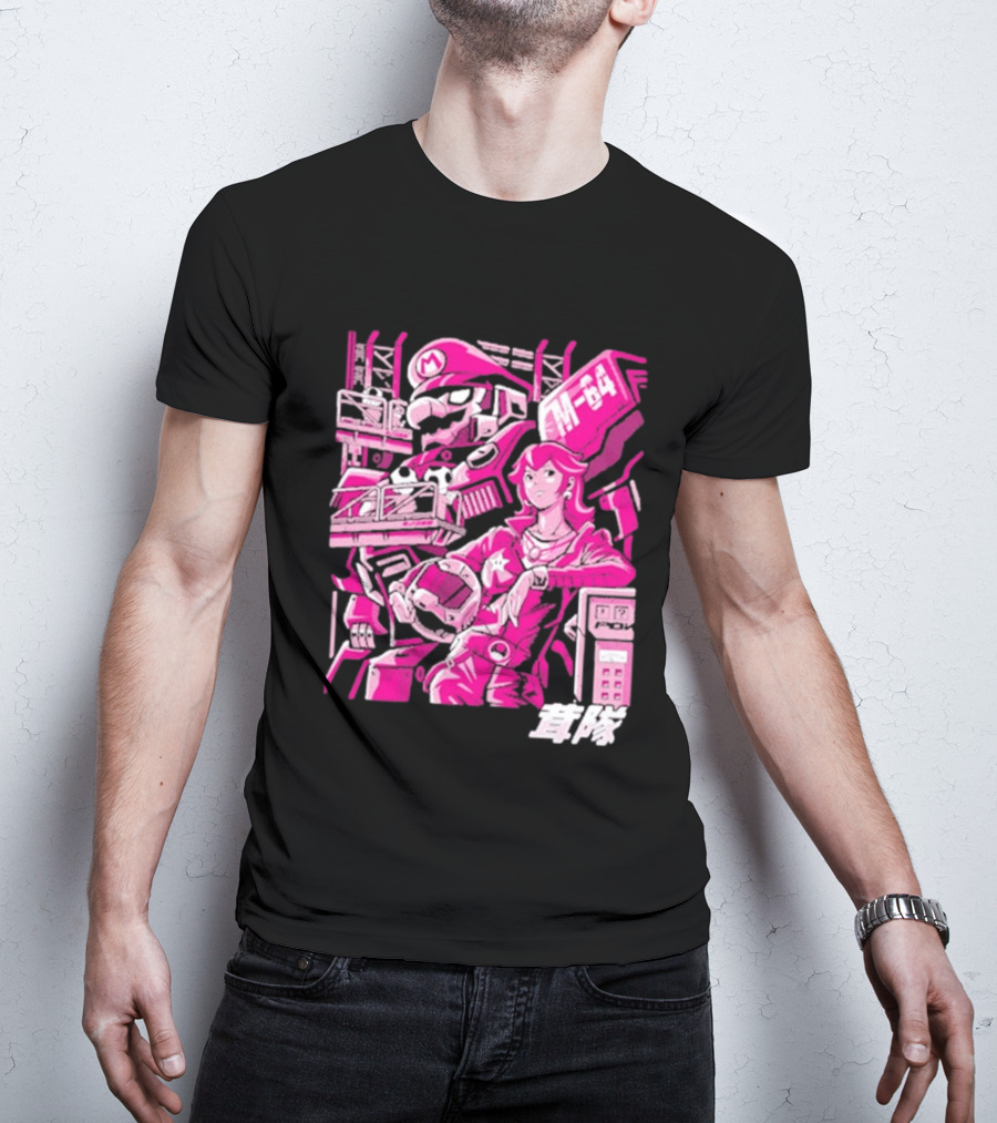 Turtle Destroyer M 64 Japanese Manga Style Mario Kart T-Shirt