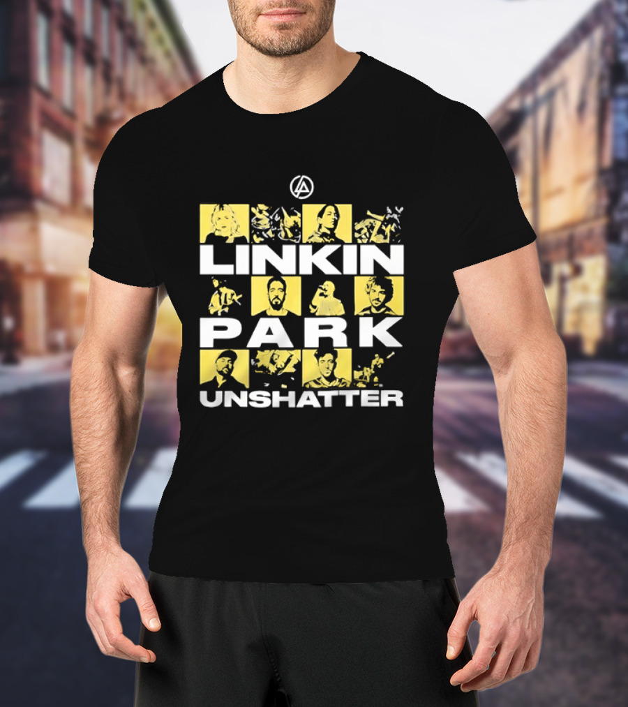 Linkin Park Unshatter Band Members Alternative Rock Compilation T-Shirt