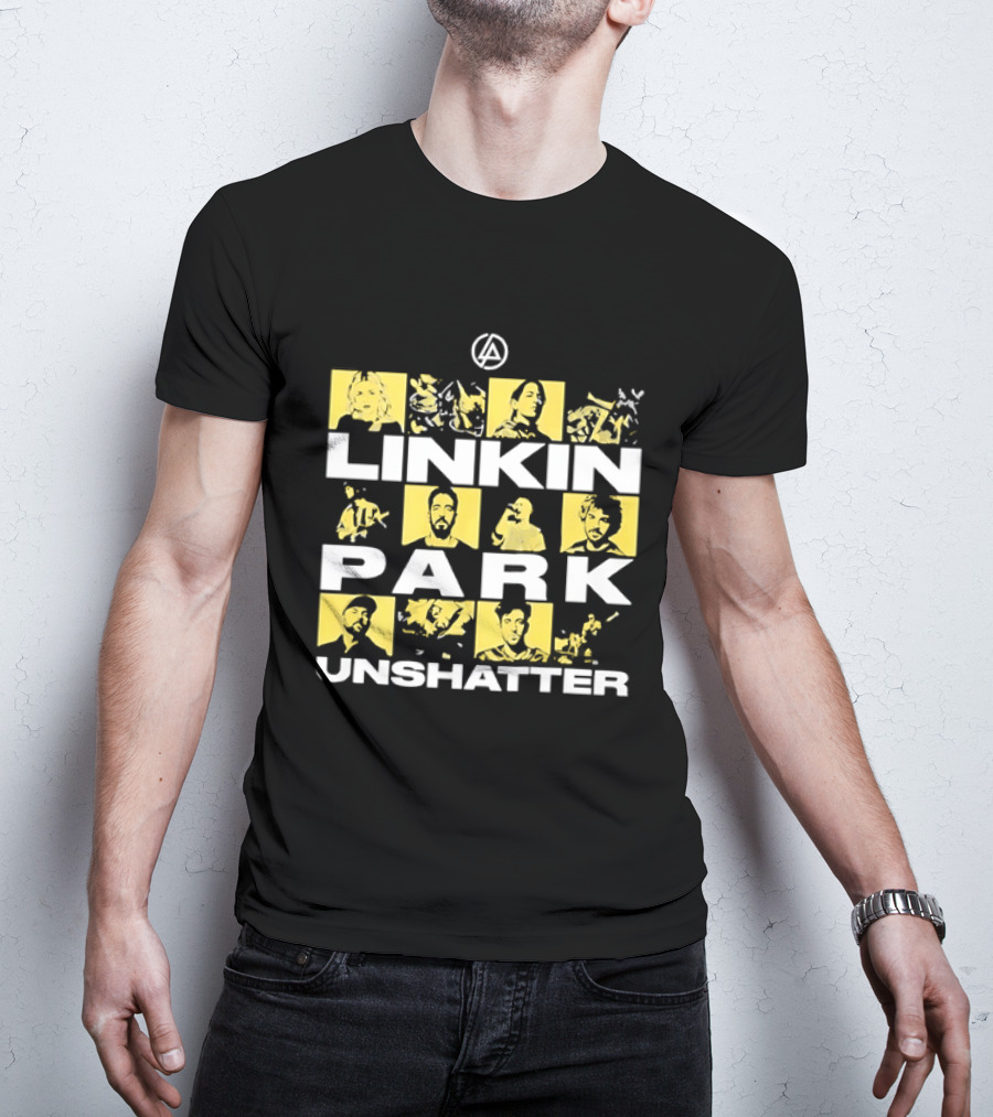 Linkin Park Unshatter Band Members Alternative Rock Compilation T-Shirt
