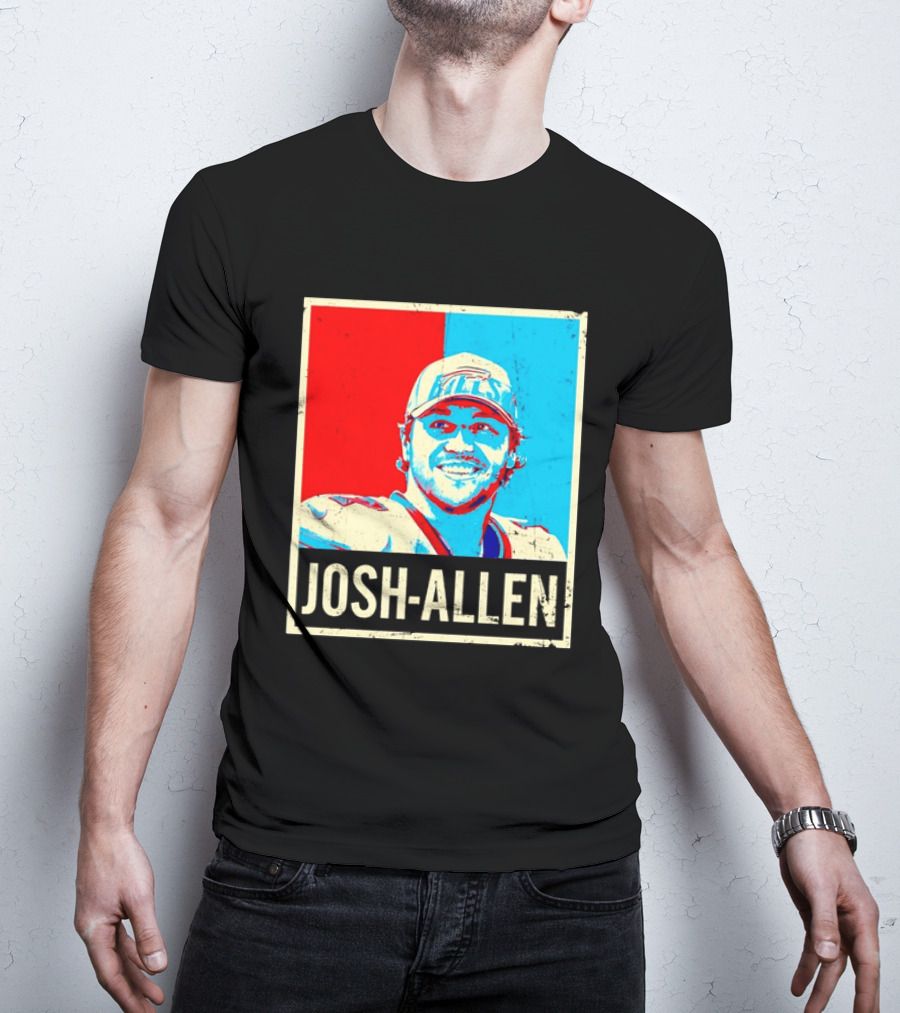 Distressed Josh Allen Buffalo Bills Pop T-Shirt