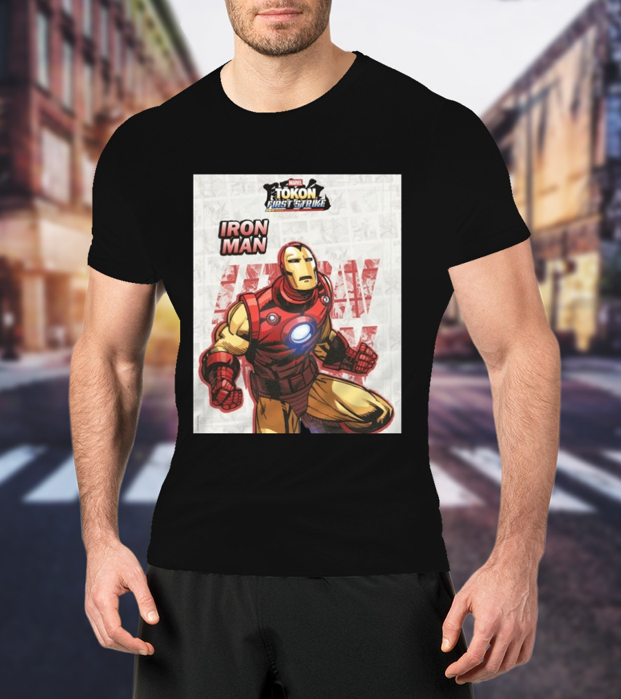 Marvel Tokon First Strike Iron Man Comic T-Shirt