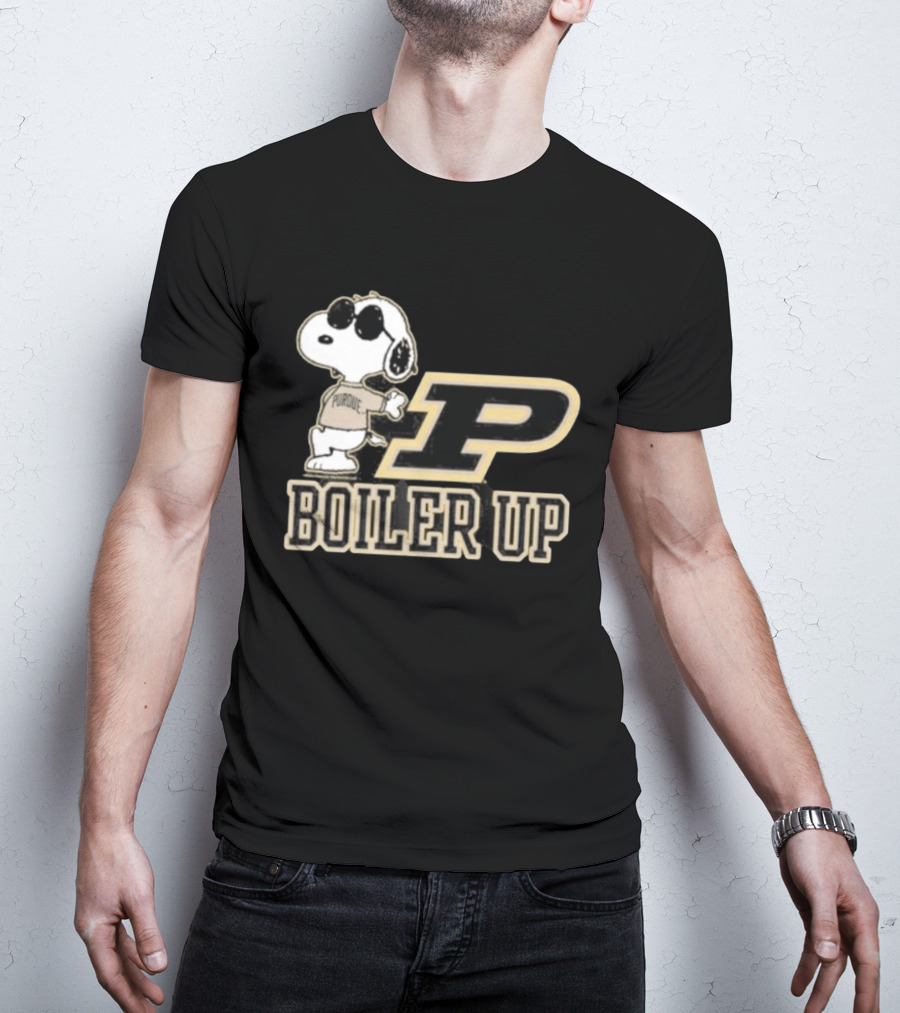 Purdue Boilermakers Snoopy Boiler Up P T-Shirt