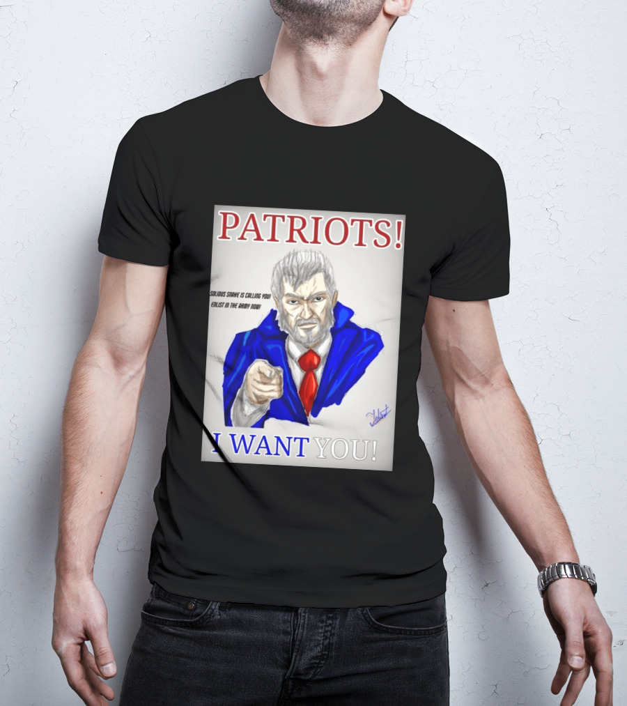 Patriots Solidus Snake Is Calling You Enlist In The Army Now I Want You T-Shirt