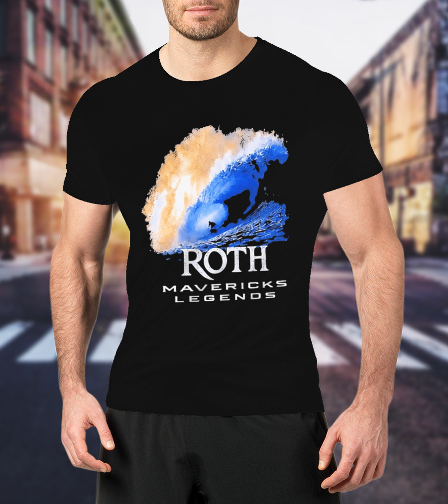 Roth Mavericks Legends Surfing Big Wave Iconography T-Shirt