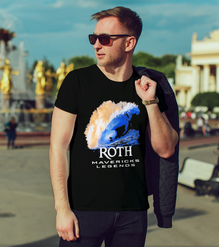 Roth Mavericks Legends Surfing Big Wave Iconography T-Shirt