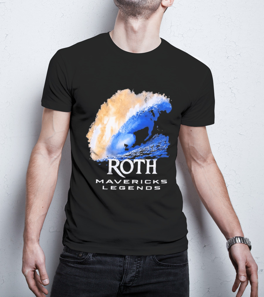 Roth Mavericks Legends Surfing Big Wave Iconography T-Shirt