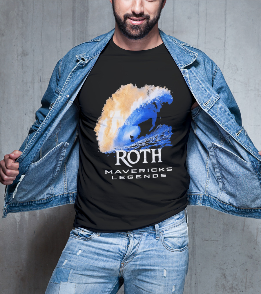 Roth Mavericks Legends Surfing Big Wave Iconography T-Shirt