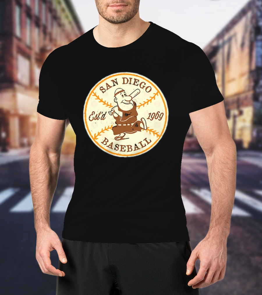 San Diego Padres Swinging Friar Est’d 1969 T-Shirt