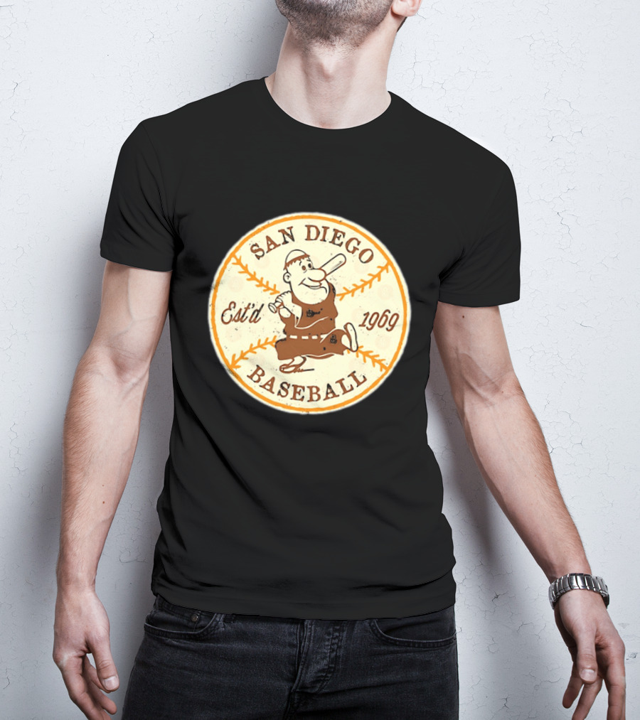 San Diego Padres Swinging Friar Est’d 1969 T-Shirt