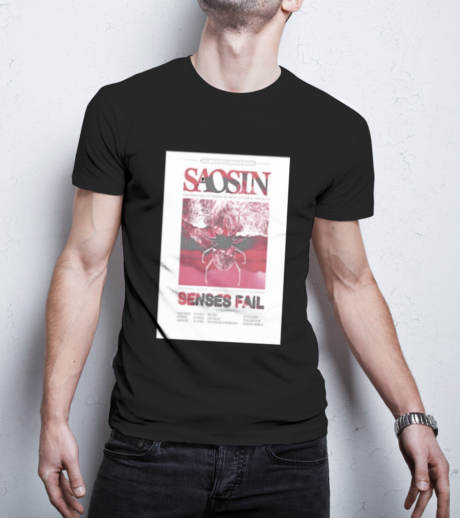 Saosin Sense Fail 2026 New Zealand Tour T-Shirt