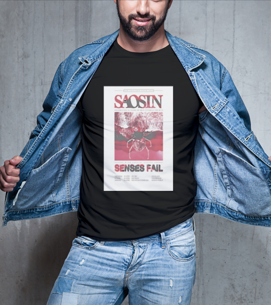 Saosin Sense Fail 2026 New Zealand Tour T-Shirt