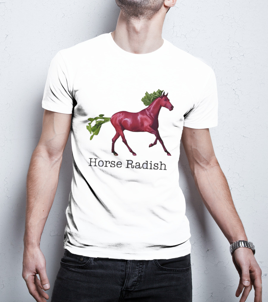 Horse Radish Vegetable Pun Humor T-Shirt