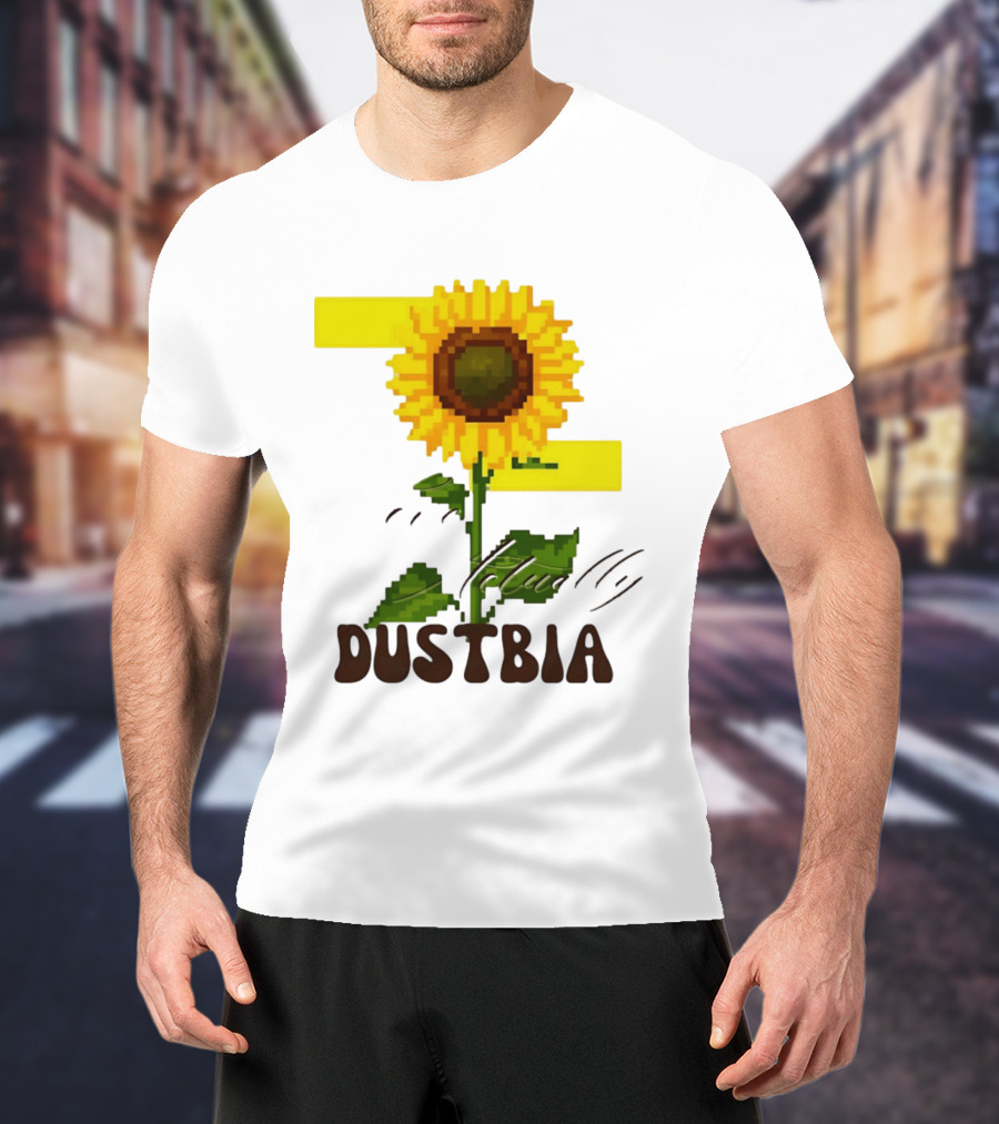 Love Actually Dustbia Pixel Sunflower T-Shirt
