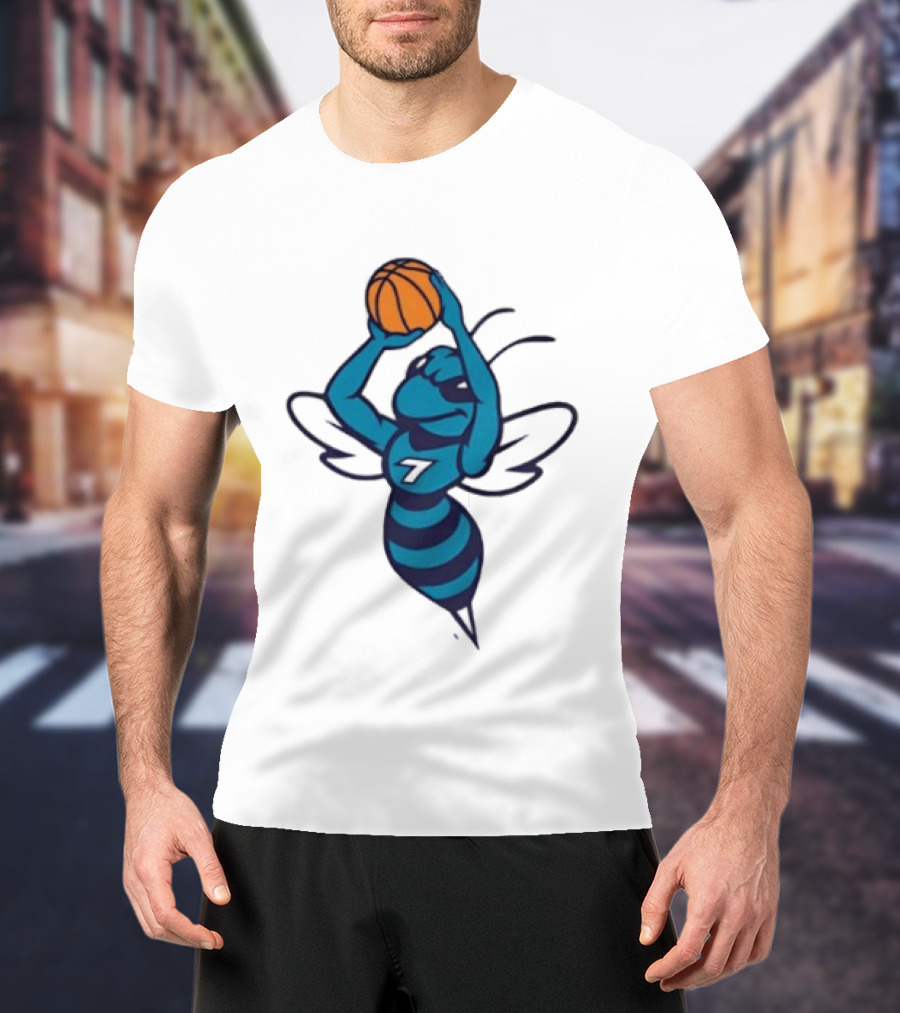 Original Charlotte Hornets Basketball Hornet Shooter T-Shirt