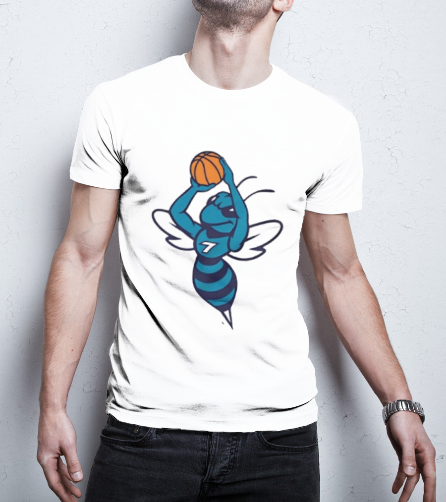 Original Charlotte Hornets Basketball Hornet Shooter T-Shirt