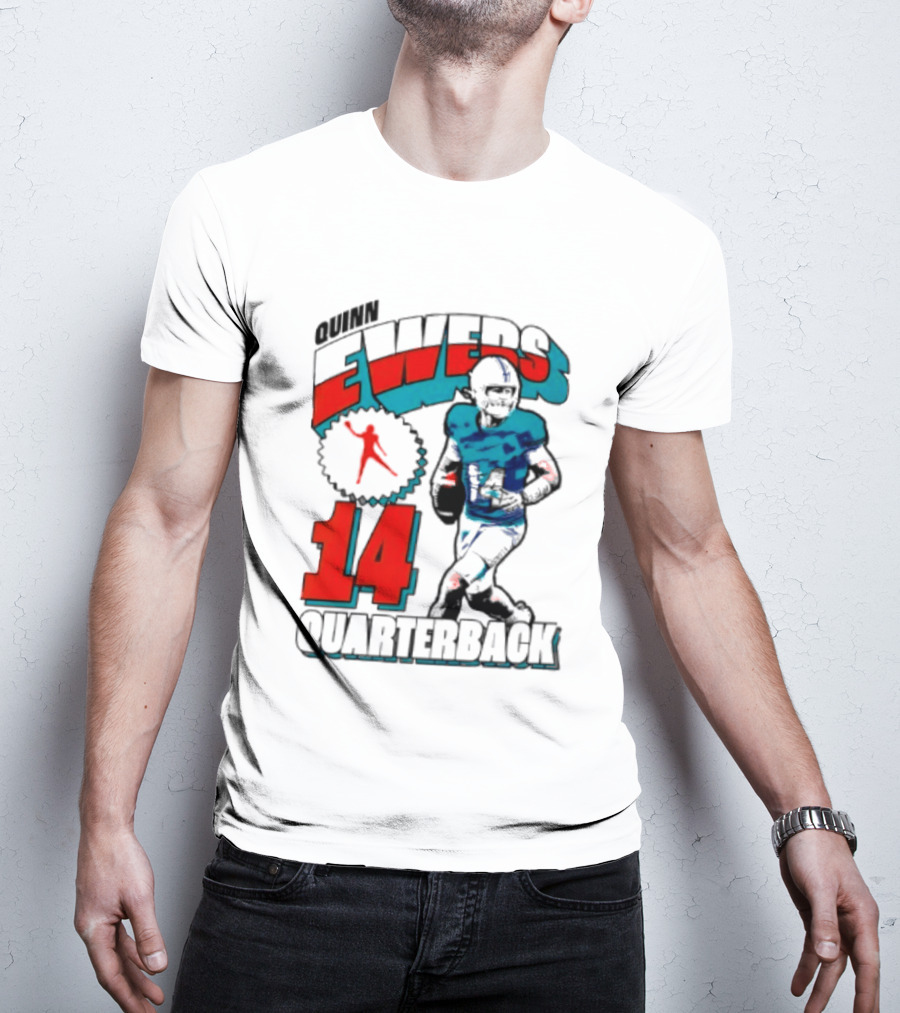 Quinn Ewers Miami Dolphins 14 Football Quarterback T-Shirt