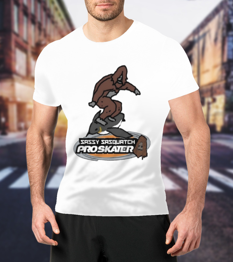 Sassy Sasquatch Pro Skater Meme T-Shirt