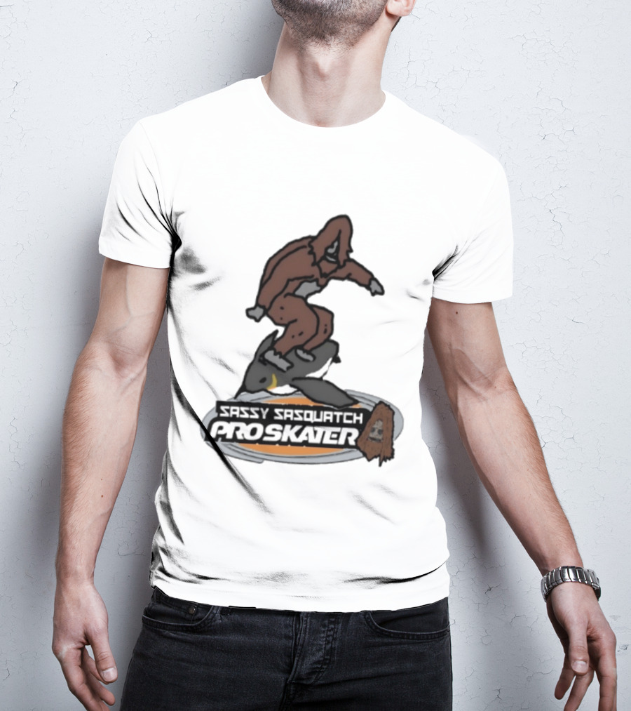 Sassy Sasquatch Pro Skater Meme T-Shirt
