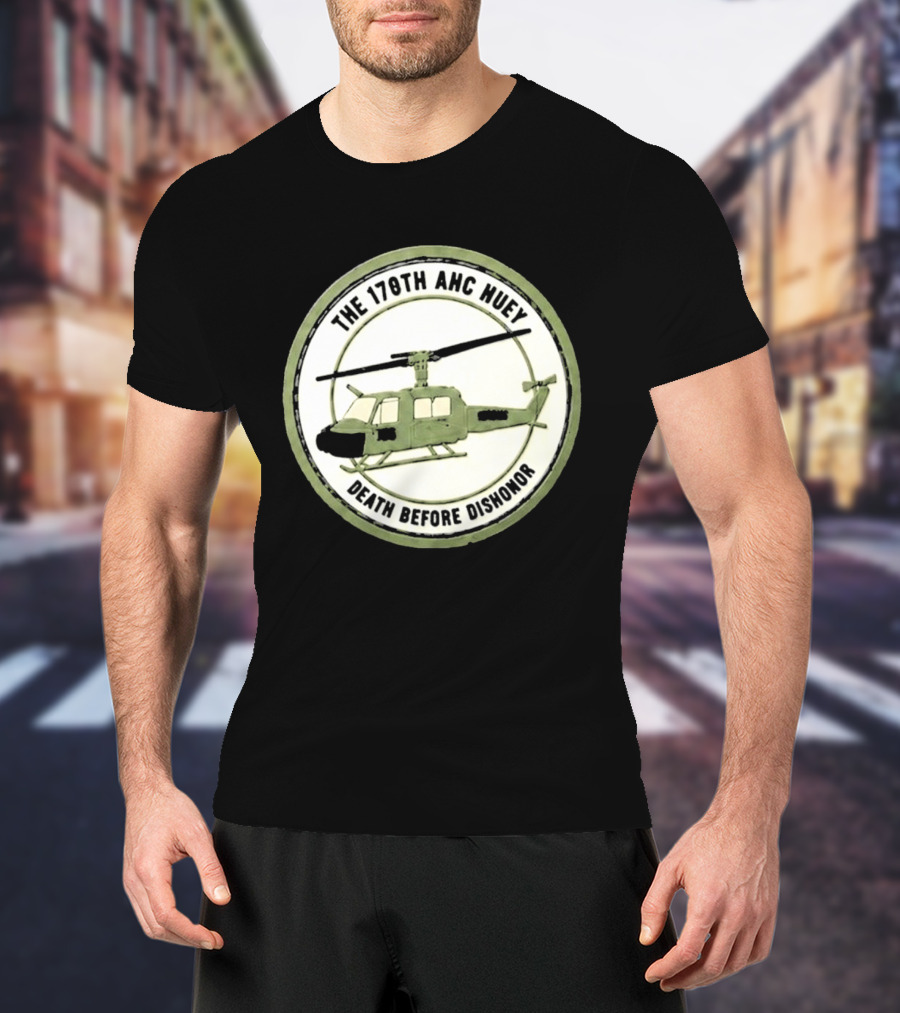 The 178th AHC Huey Death Before Dishonor Helicopter T-Shirt