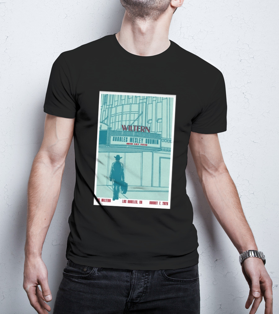 Charles Wesley Godwin Live At The Wiltern With Lilly Hiatt August 7 2026 Los Angeles CA T-Shirt