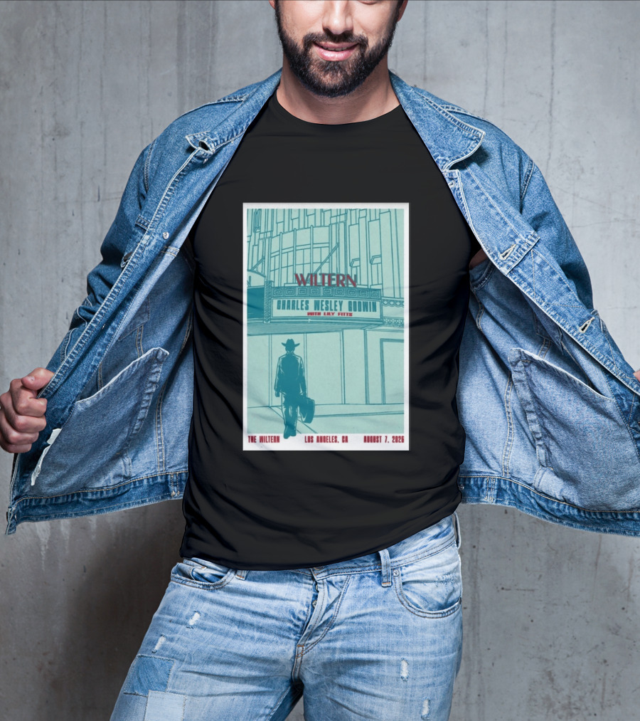 Charles Wesley Godwin Live At The Wiltern With Lilly Hiatt August 7 2026 Los Angeles CA T-Shirt