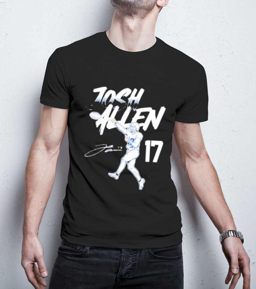 Josh Allen 17 Buffalo Bills Throwing T-Shirt