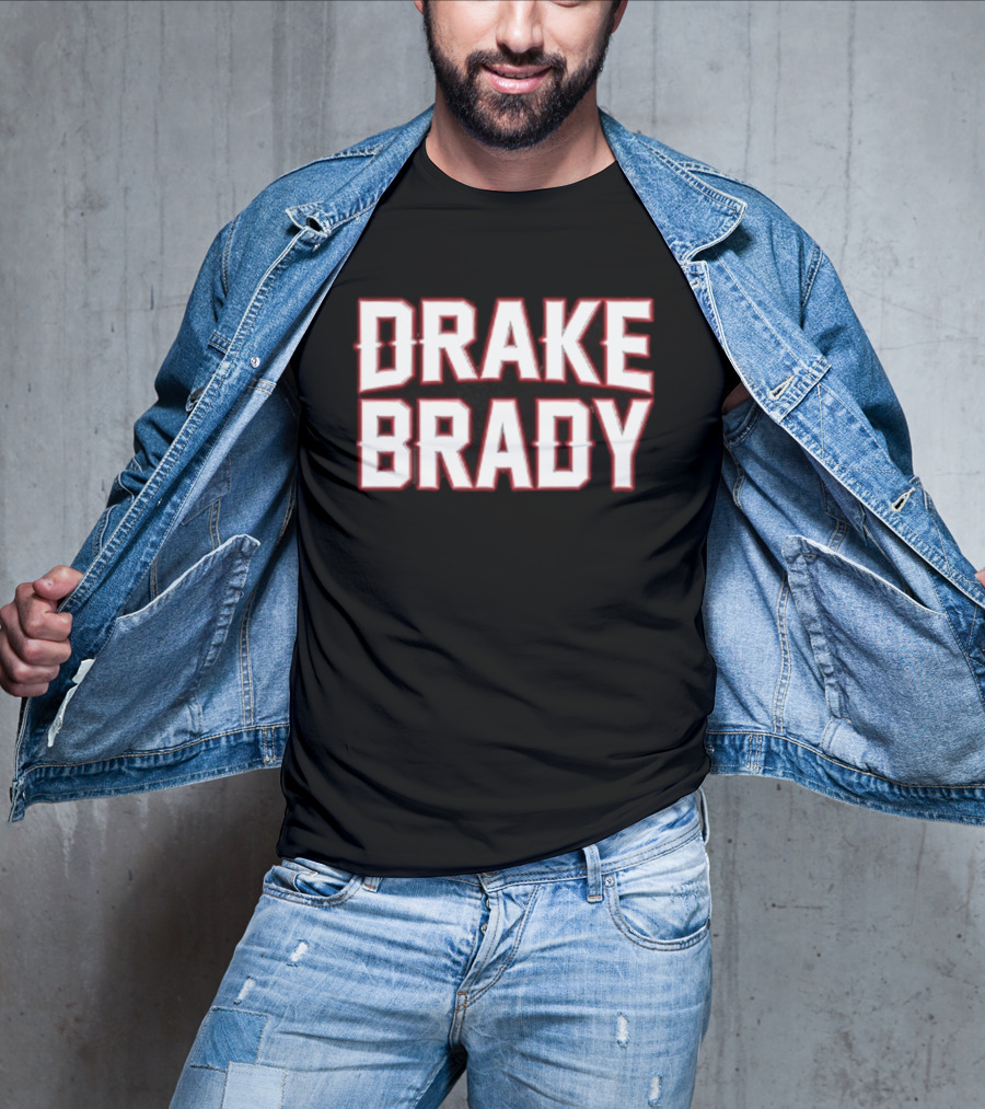 Drake Brady Bold Lettering Sports Fusion T-Shirt
