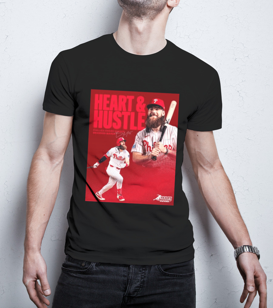 Philadelphia Phillies Heart & Hustle Award Winner Brandon Marsh T-Shirt