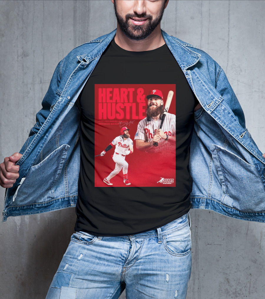 Philadelphia Phillies Heart & Hustle Award Winner Brandon Marsh T-Shirt