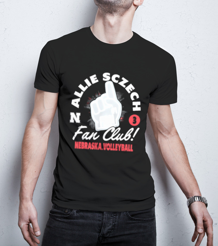 Allie Sczech Fan Club Nebraska Volleyball 3 T-Shirt