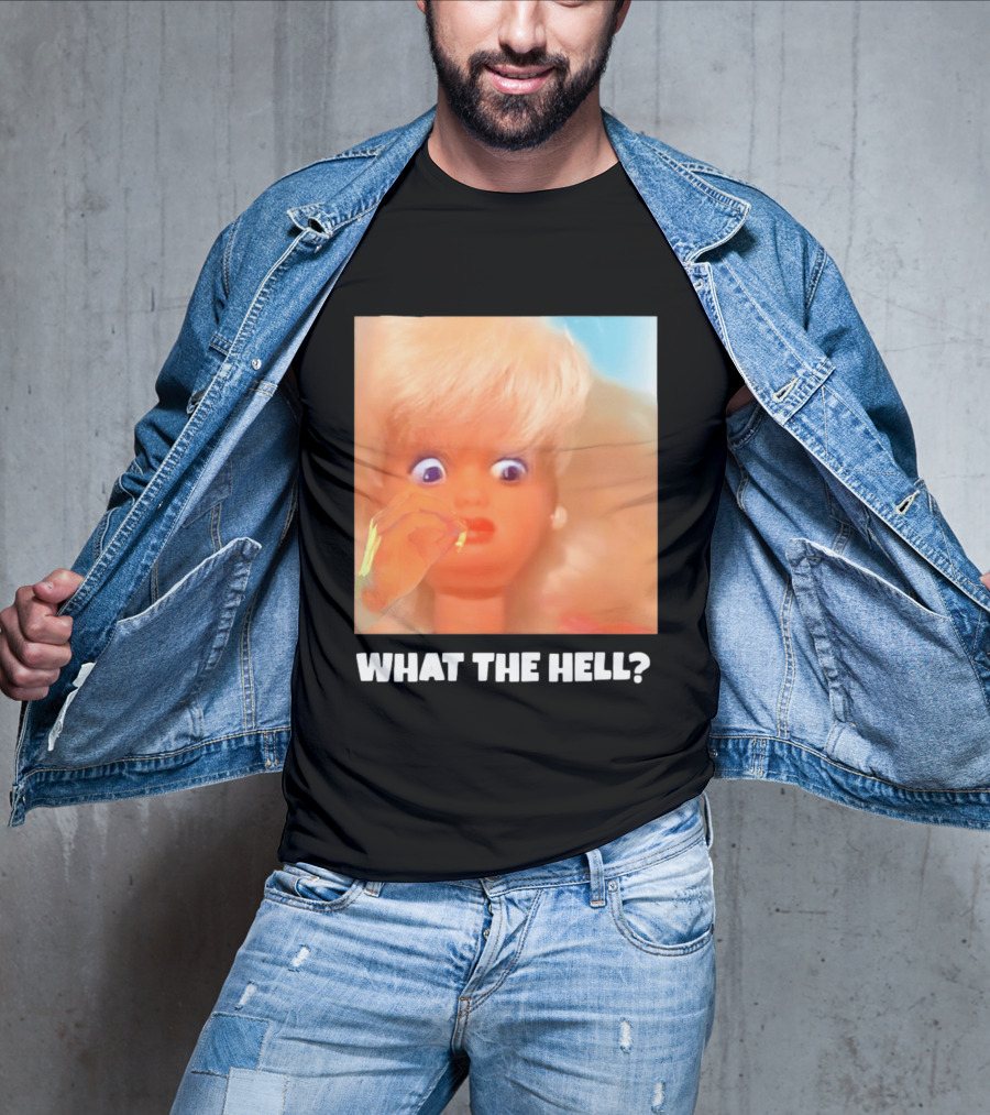 What The Hell Doll Meme Reaction Funny Expression T-Shirt