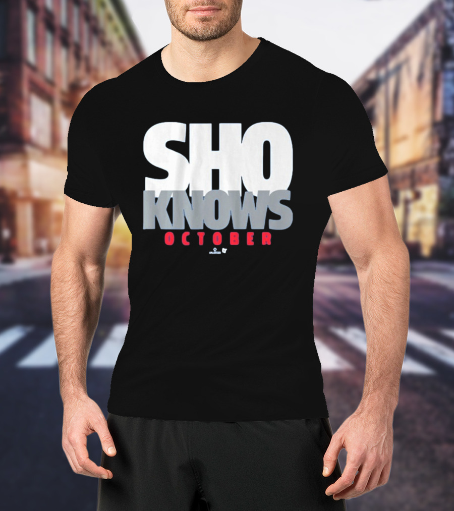 Shohei Ohtani Sho Knows October Bold Statement Athlete T-Shirt