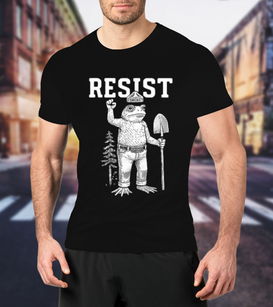Resist Smokey Frog Portland Original Free Hat T-Shirt