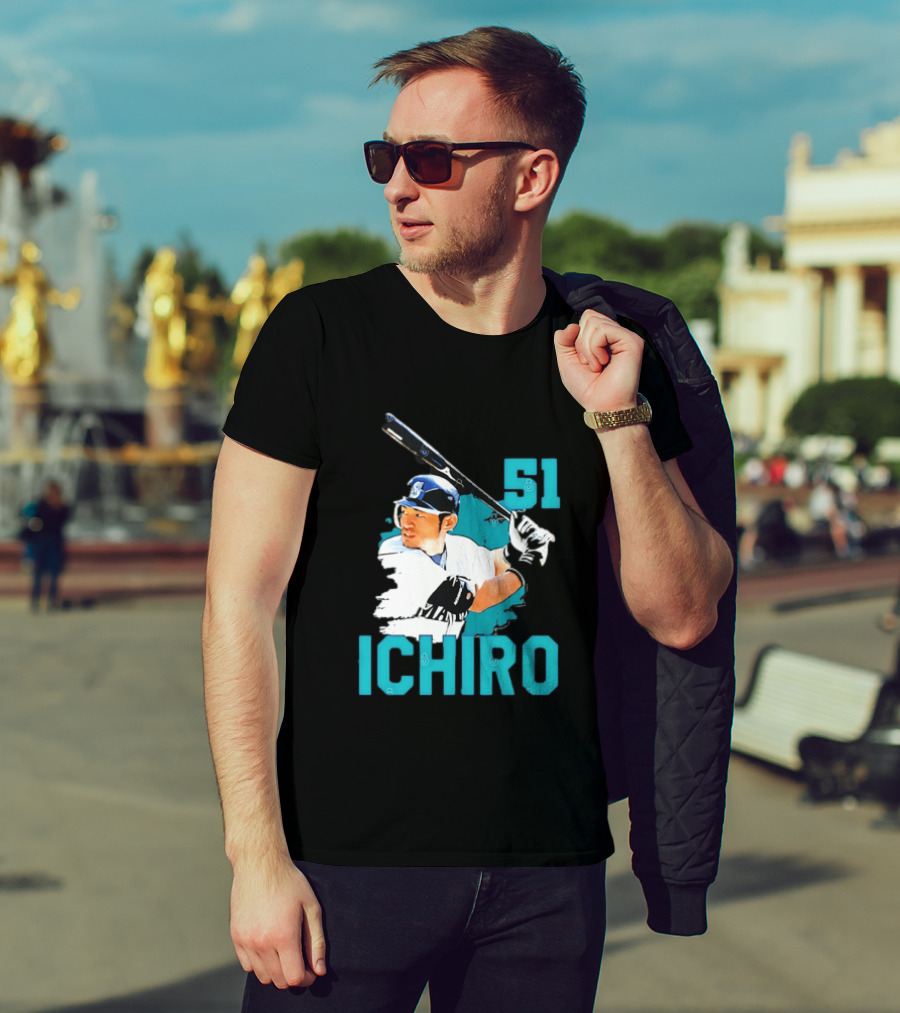 Ichiro Suzuki 51 Seattle Mariners MLB Baseball T-Shirt