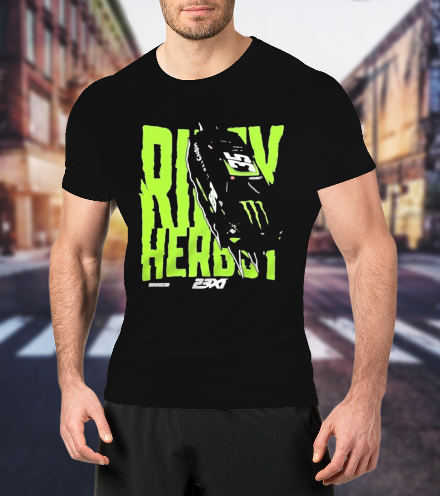 Riley Herbst 2023 23XI NASCAR Monster Energy Racing 98 T-Shirt