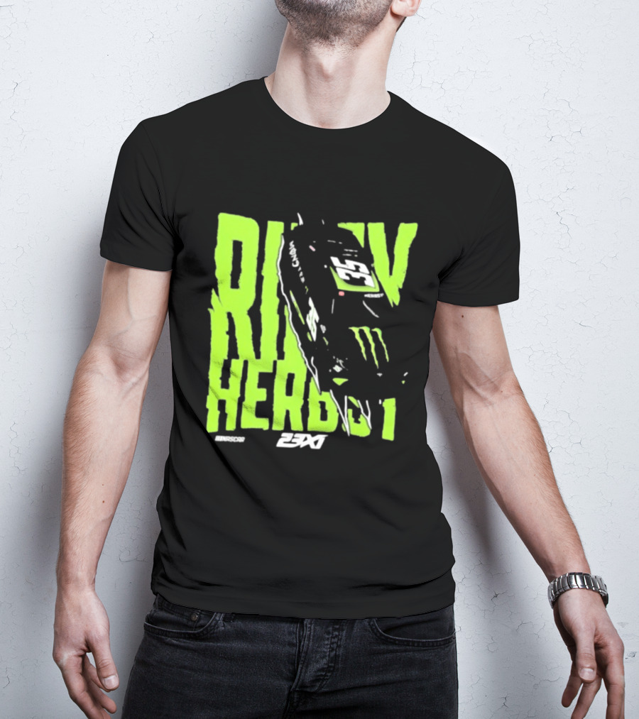 Riley Herbst 2023 23XI NASCAR Monster Energy Racing 98 T-Shirt