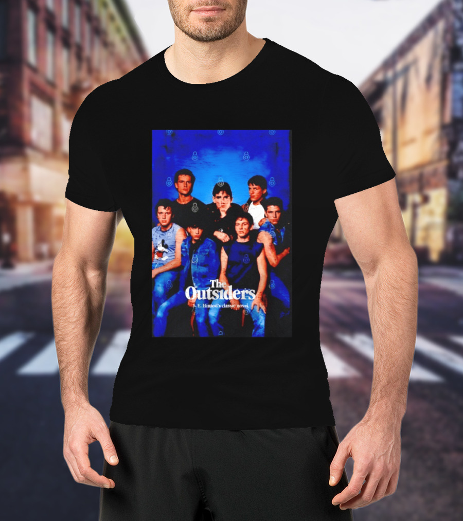 The Outsiders S E Hinton's Classic Novel Cover Group T-Shirt