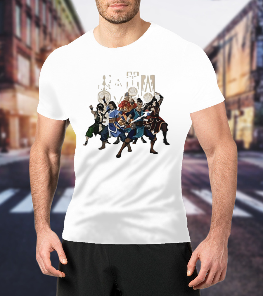 Avatar The Last Airbender Aang Katara Toph Sokka Zuko Elemental T-Shirt