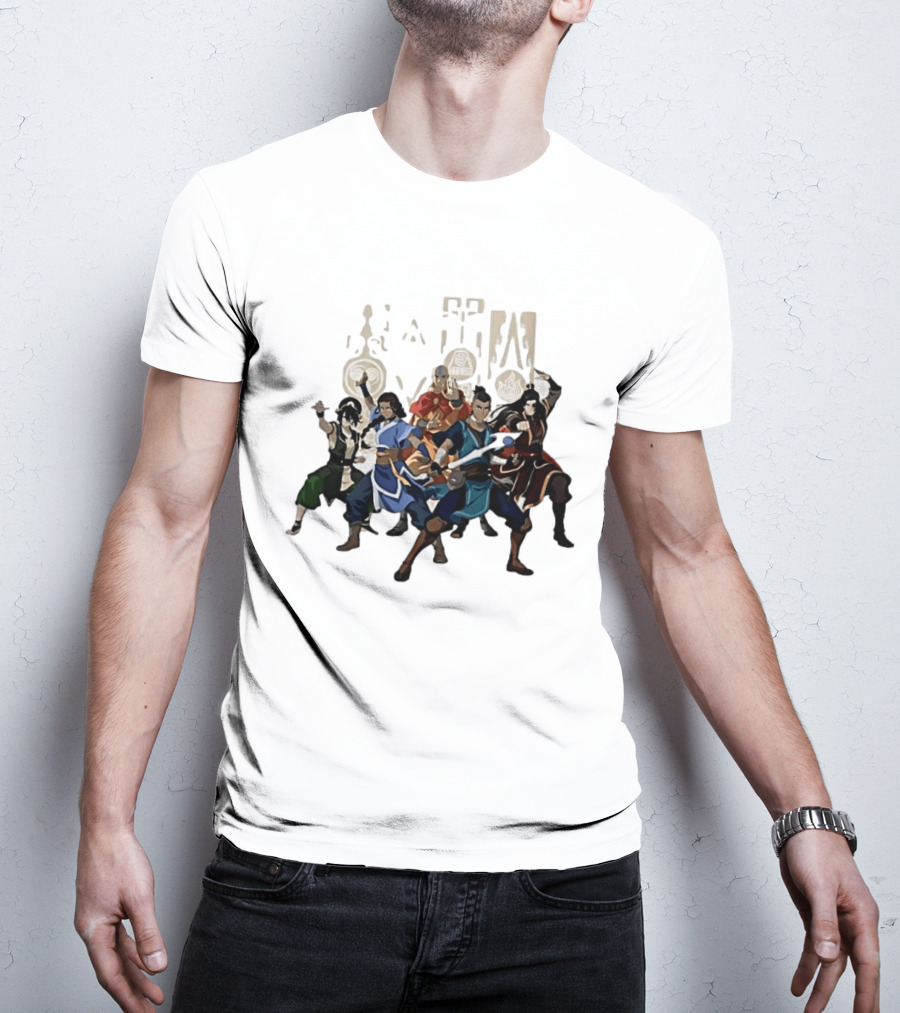 Avatar The Last Airbender Aang Katara Toph Sokka Zuko Elemental T-Shirt