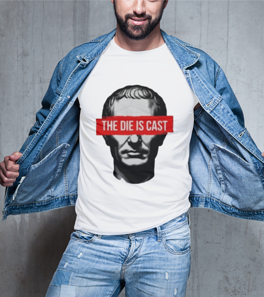 Julius Caesar The Die Is Cast Roman Historical Bust T-Shirt