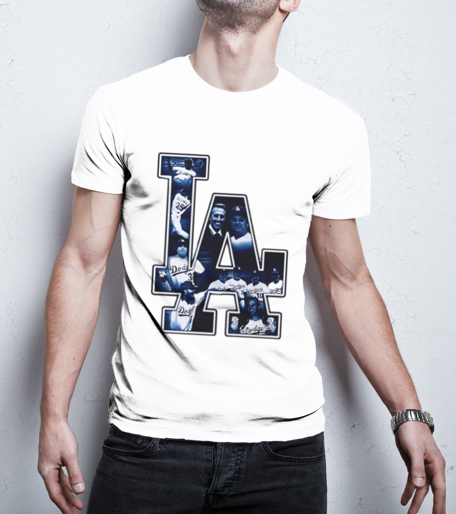 Los Angeles Dodgers Legends LA MLB Baseball Team Vintage Photography T-Shirt